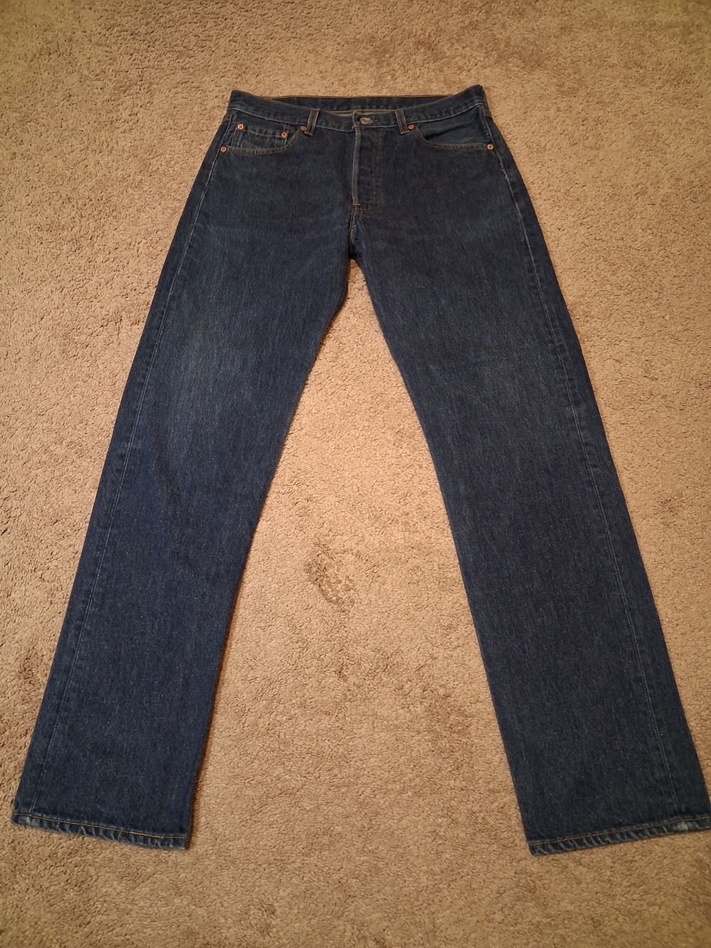 VINTAGE 1996 Levi's Men's Relaxed Fit Dark Blue Jeans